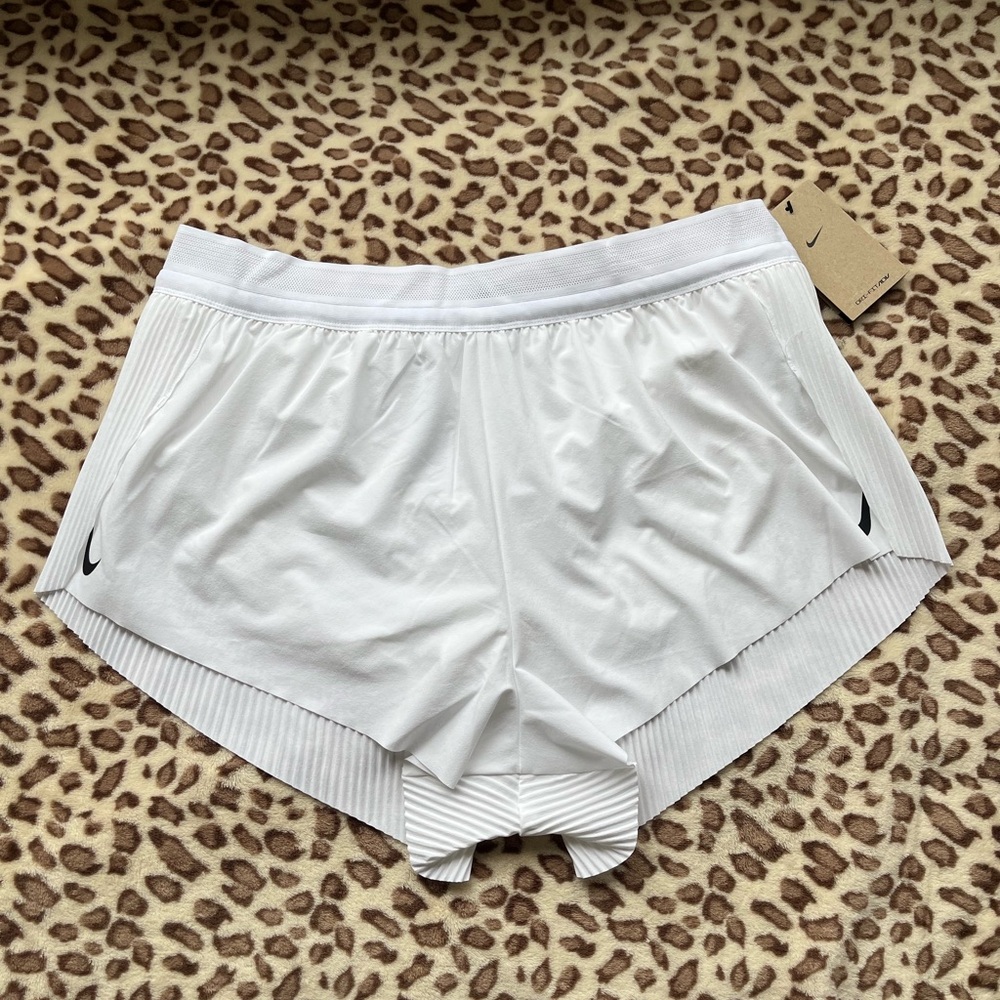 Nike Aeroswift White Running Shorts NWT